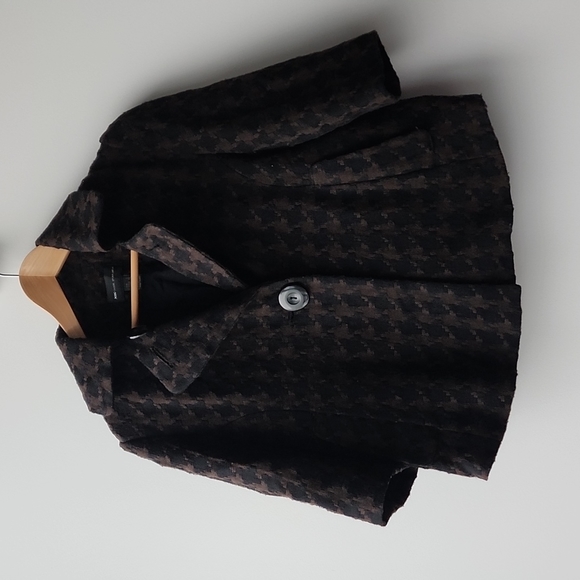 Mango Patterned Cropped Jacket - Picture 1 of 8